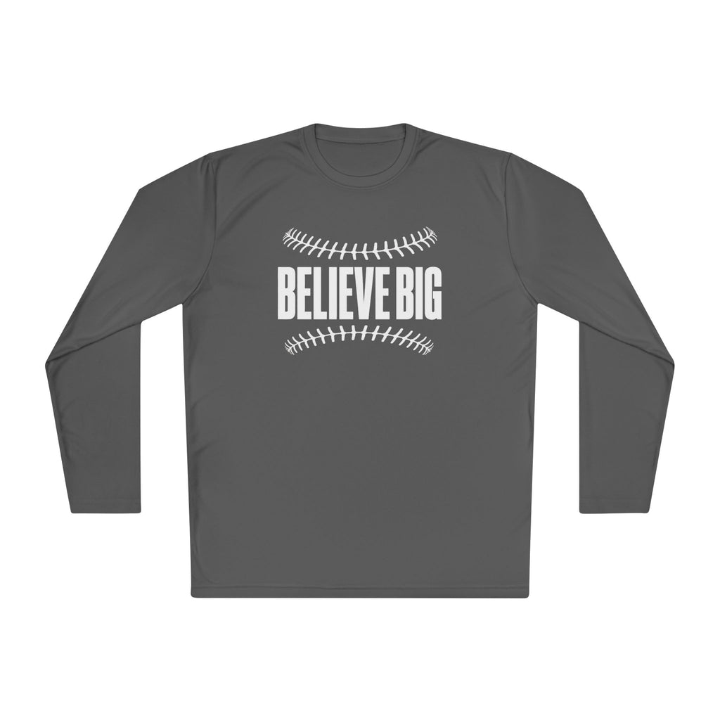 Baseball "Believe Big" Long Sleeve Unisex Tee