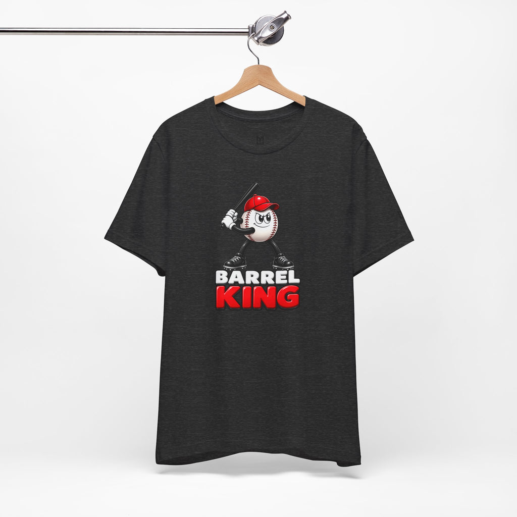 Baseball Women's Tee — 'Barrel King' Batting Ball Graphic Shirt
