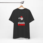 Baseball Women's Tee — 'Barrel King' Batting Ball Graphic Shirt
