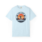 Live Love Baseball T-Shirt — Vintage Sunset Baseball Tee