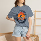 Live Love Baseball Unisex Garment-Dyed T-shirt