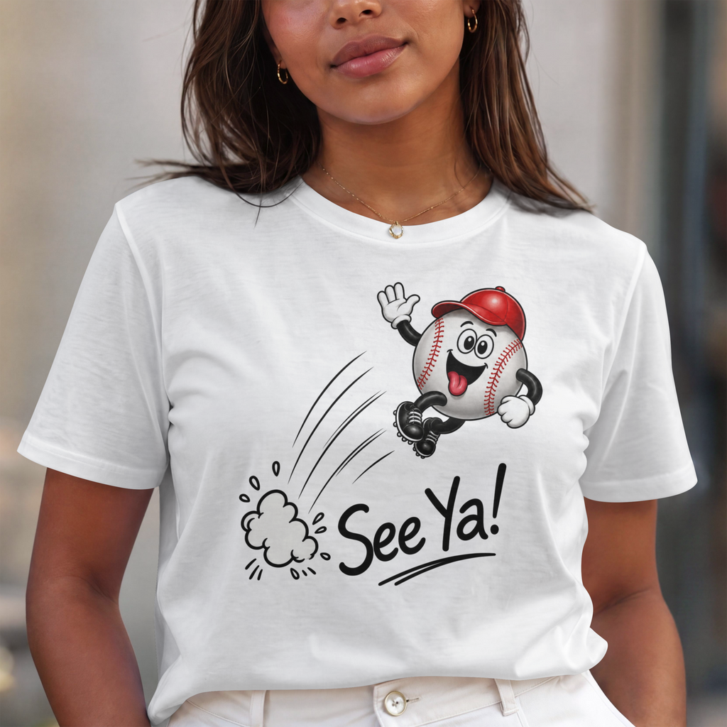 See Ya! Retro Cartoon Character T-Shirt - Adult Unisex