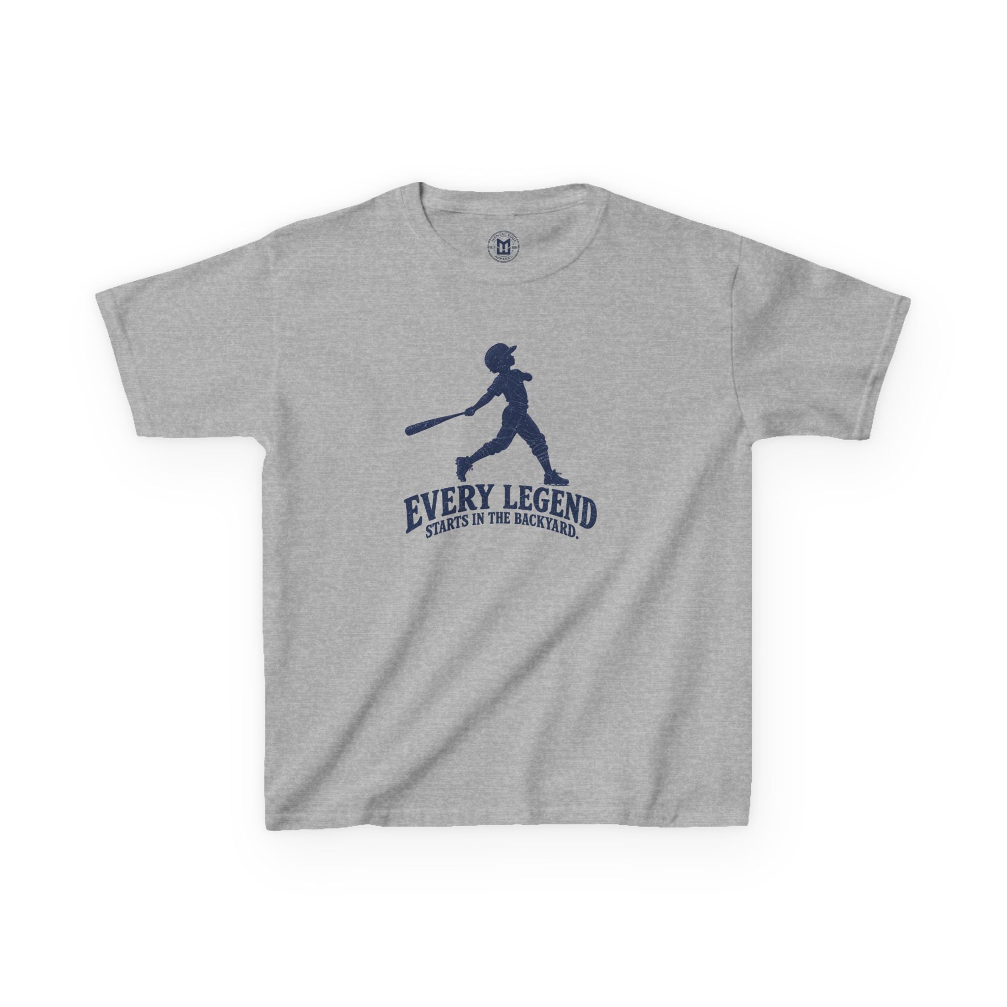 Kids T-Shirt — "Every Legend Starts in the Backyard" Baseball Tee