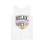 Relax She’s 10 Parent Softball Tank Top