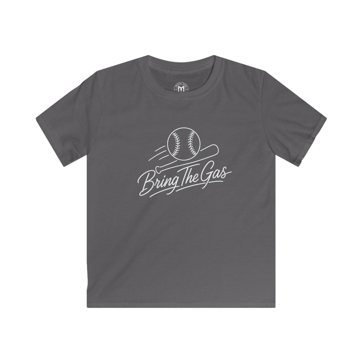 Kids Baseball Tee — "Bring The Gas" Fastball T‑Shirt