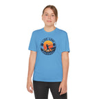 Live Love Baseball Youth Dri Fit Tee — Sunset Palm Baseball Player Shirt