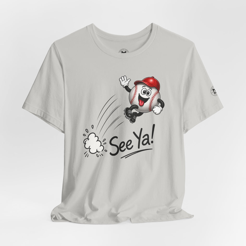 See Ya! Women's Baseball Cartoon Heater Tee