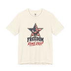 Freedom Runs Deep T-Shirt — American Flag Star Patriotic Tee