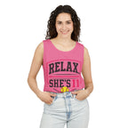 Relax She’s 11 Softball Parent Tank Top