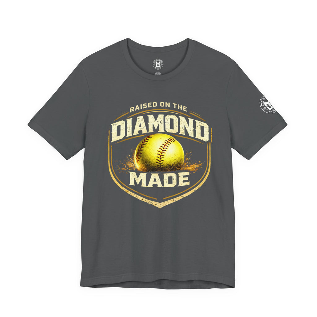 Raised on the Diamond Made Softball Tee