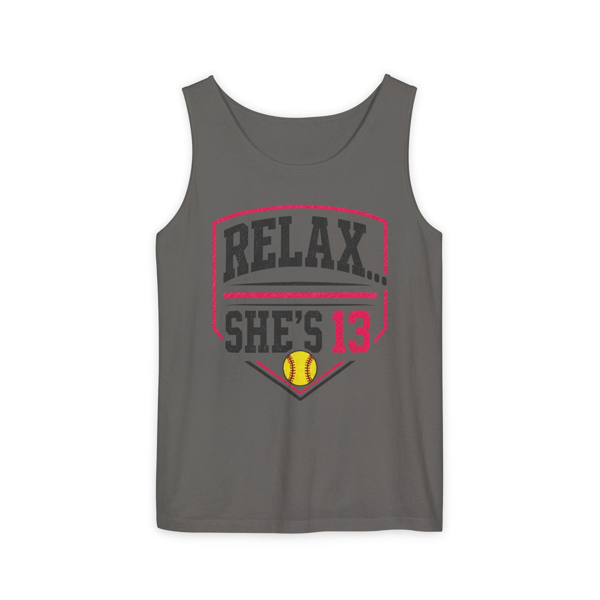 Relax... She's 13 Softball Parents Tank Top