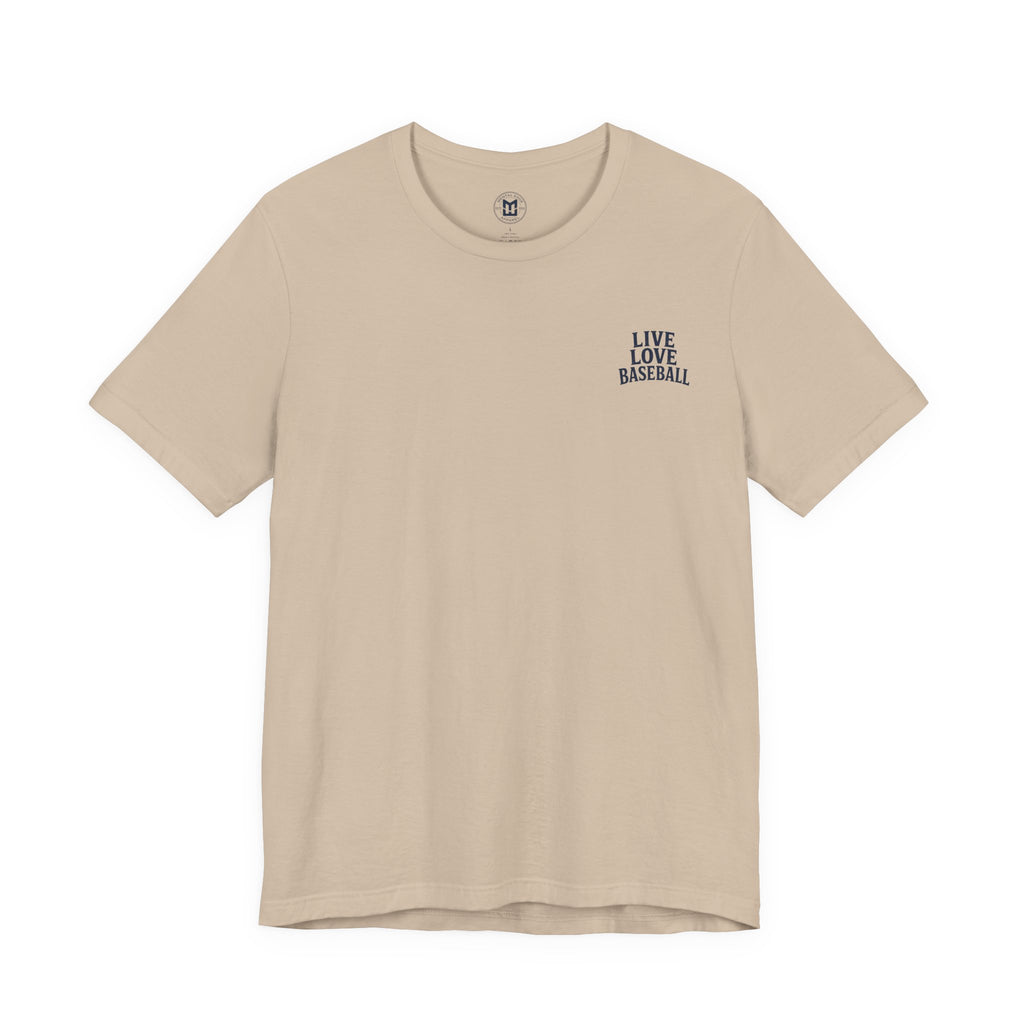 Baseball Tee — "Live Love Baseball" Vintage Sunset Unisex T-Shirt