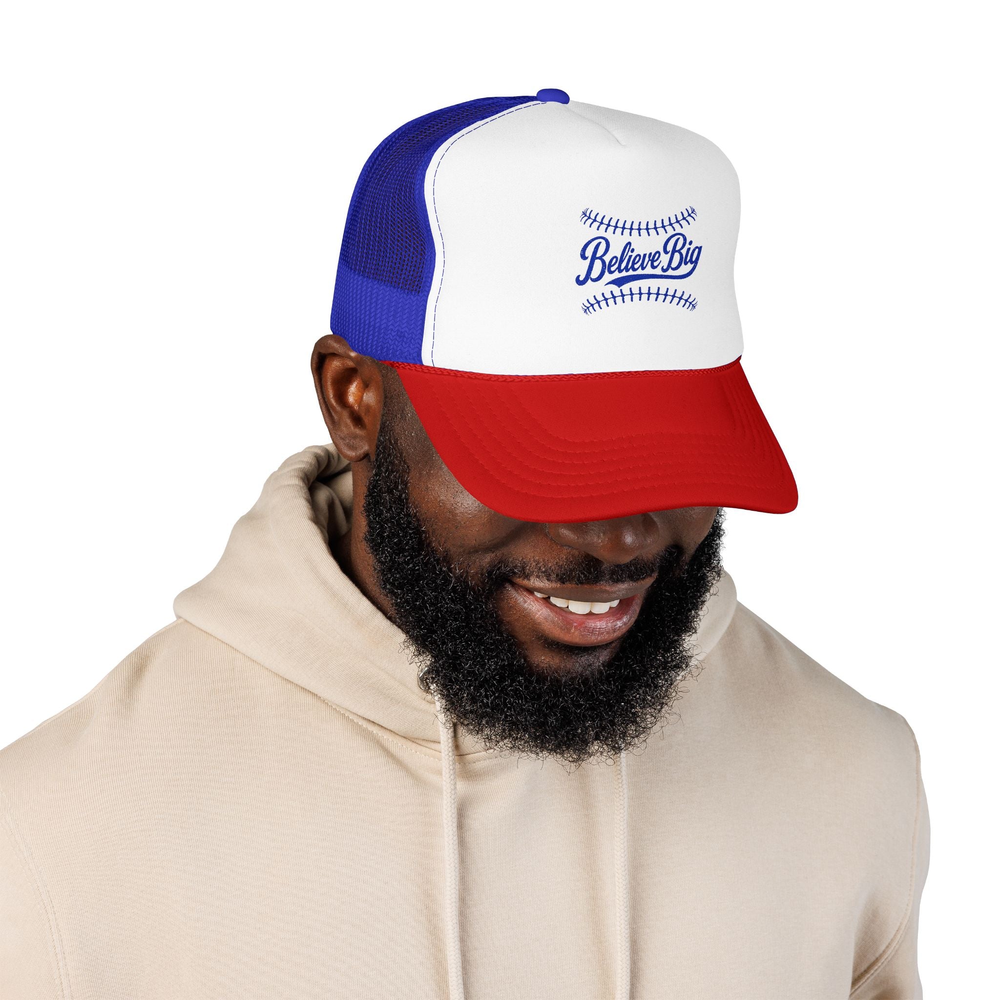 Believe Big Baseball Foam Trucker Hat