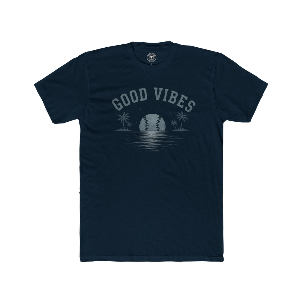 Good Vibes Baseball Sunset Tee - Adult Men