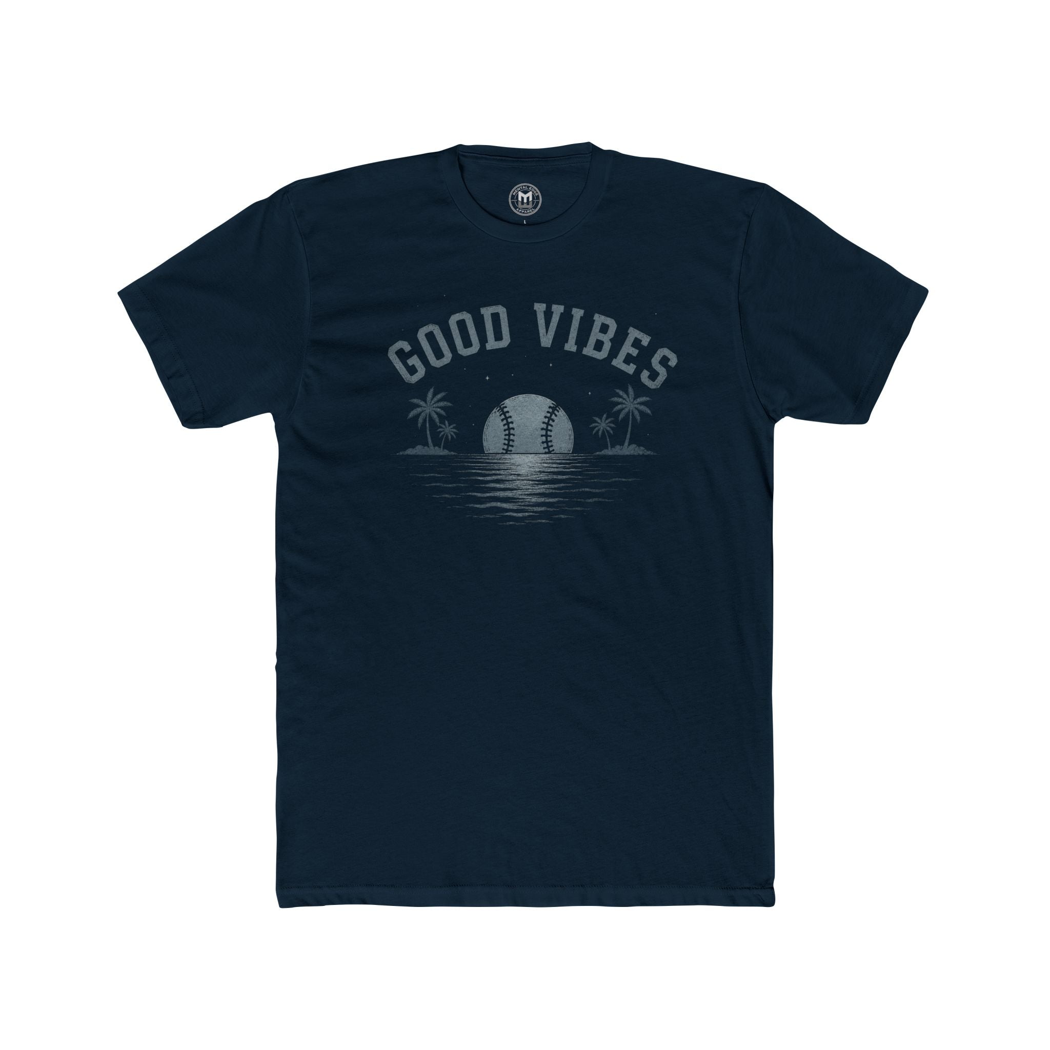 Good Vibes Baseball Sunset Tee - Adult Men