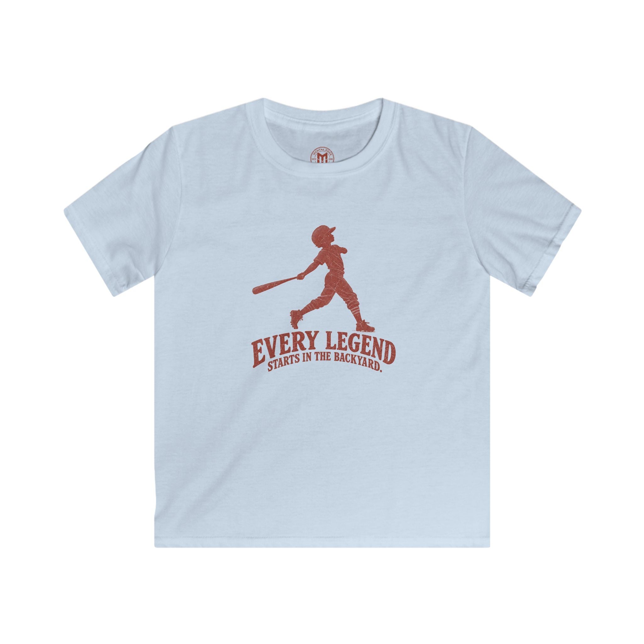 Kids Baseball Tee — "Every Legend Starts in the Backyard" Youth Baseball T‑Shirt