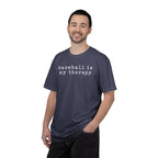 Adult Unisex "baseball is my therapy" Comfort Colors Garment-Dyed T-shirt