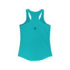 Relax He's 7 Baseball Mom Racerback Tank - Blue