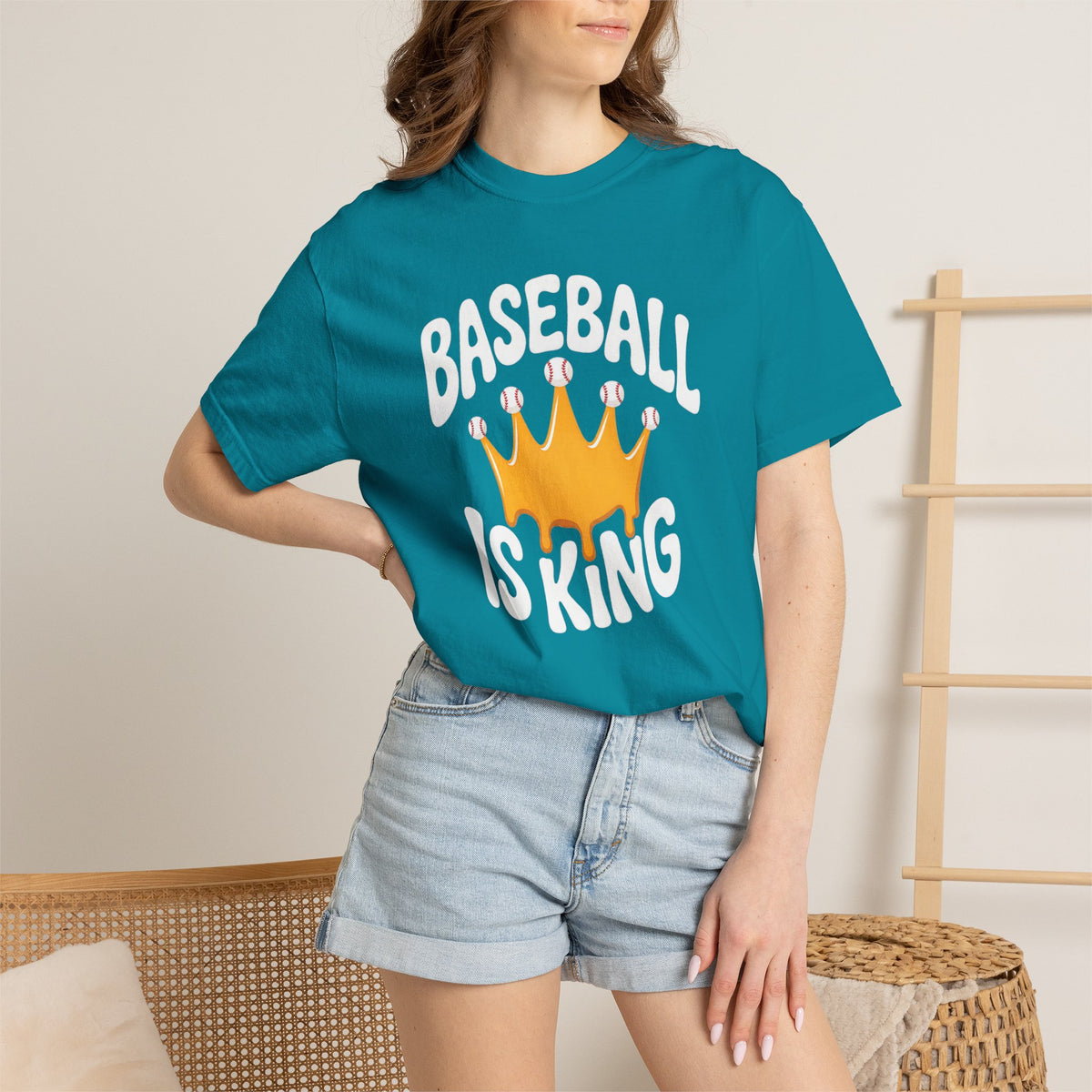 Baseball Is King T-Shirt Heavy Comfort Colors Adult Unisex