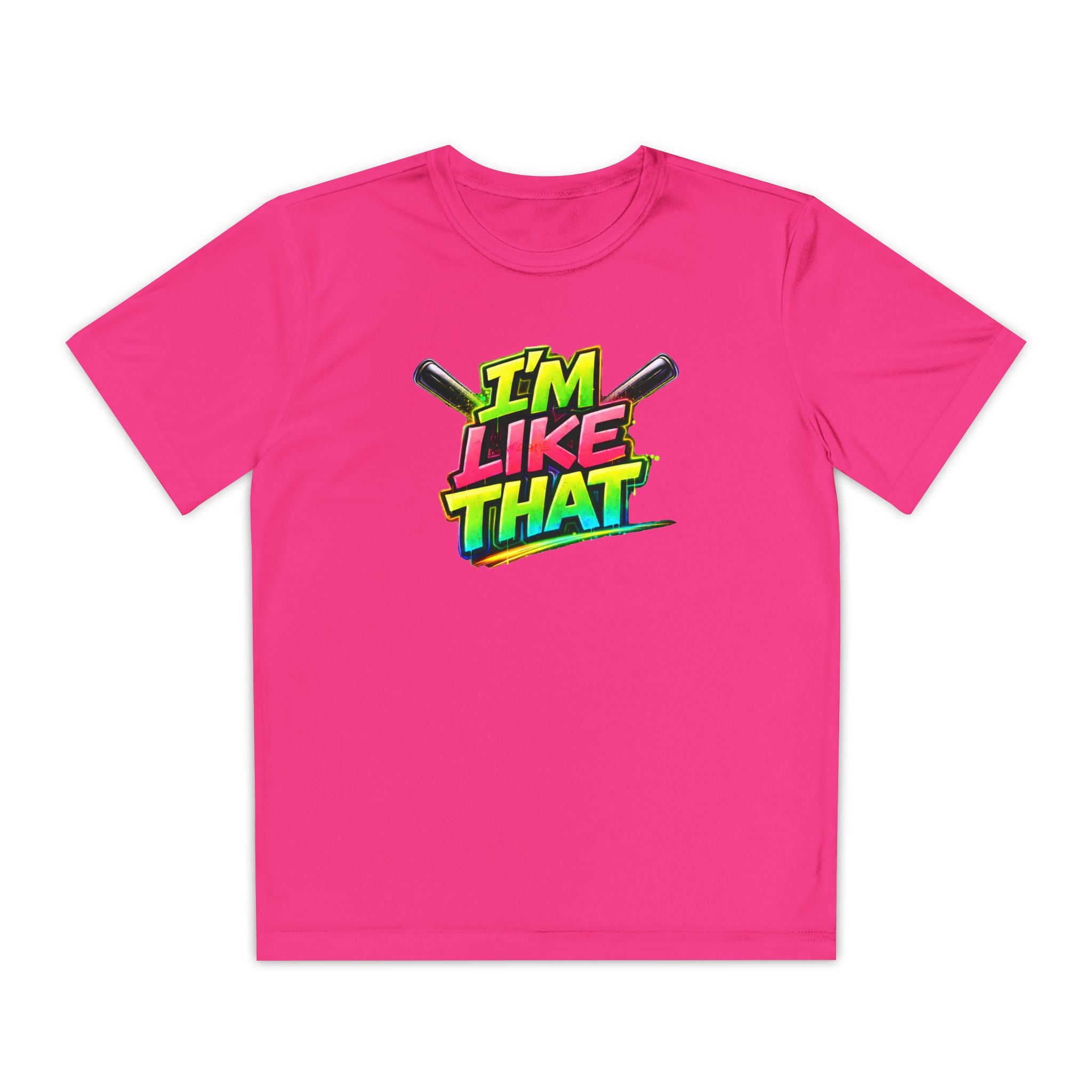 Youth “I’m Like That” Dri-Fit Neon Baseball Graphic