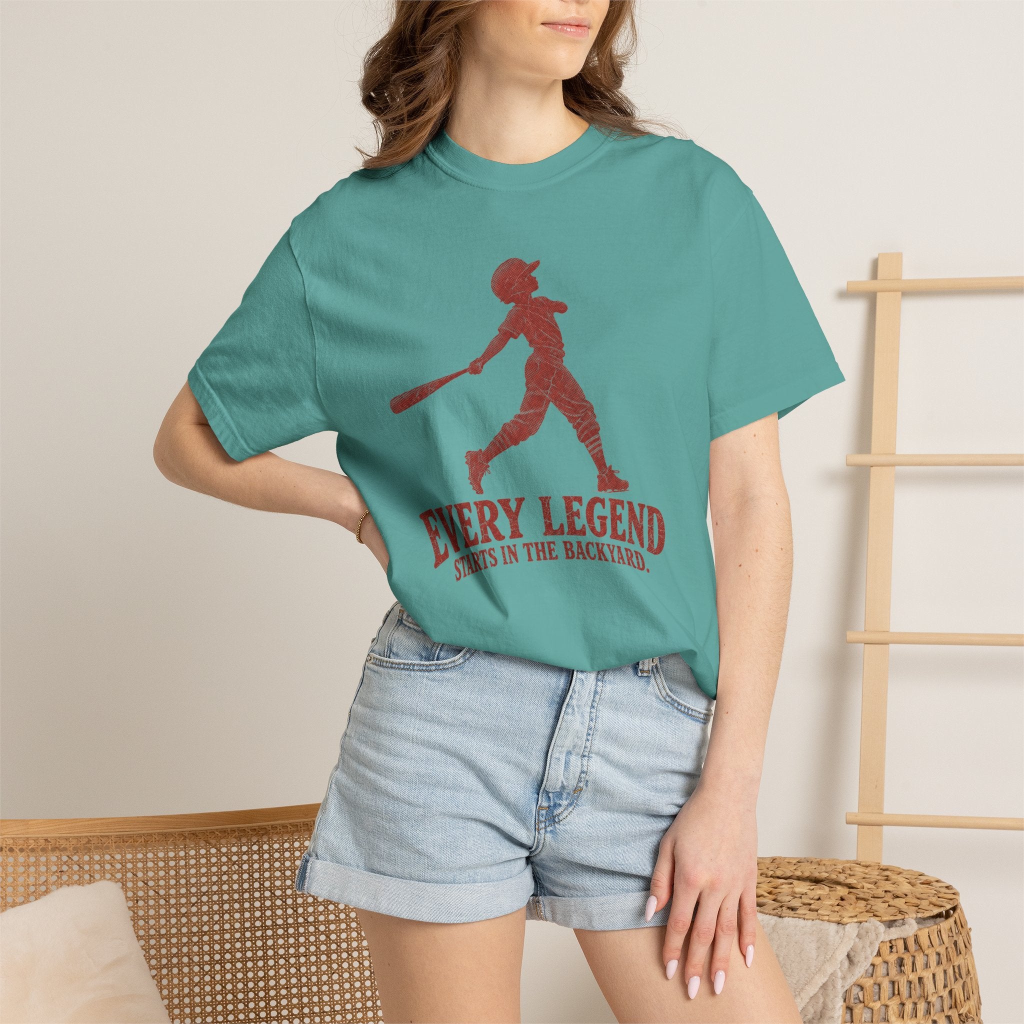 Adult Unisex "Every Legend Starts in the Backyard" Garment-Dyed T-shirt