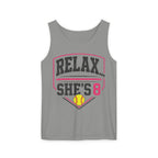 Relax… She's 8 Softball Tank Top