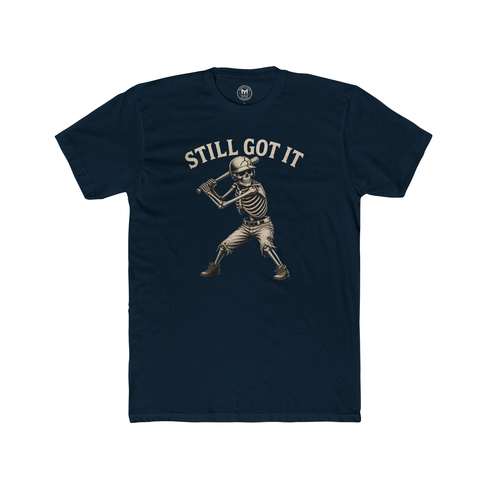 Still Got It Skeleton Baseball Tee — Vintage Baseball T‑Shirt for Fans