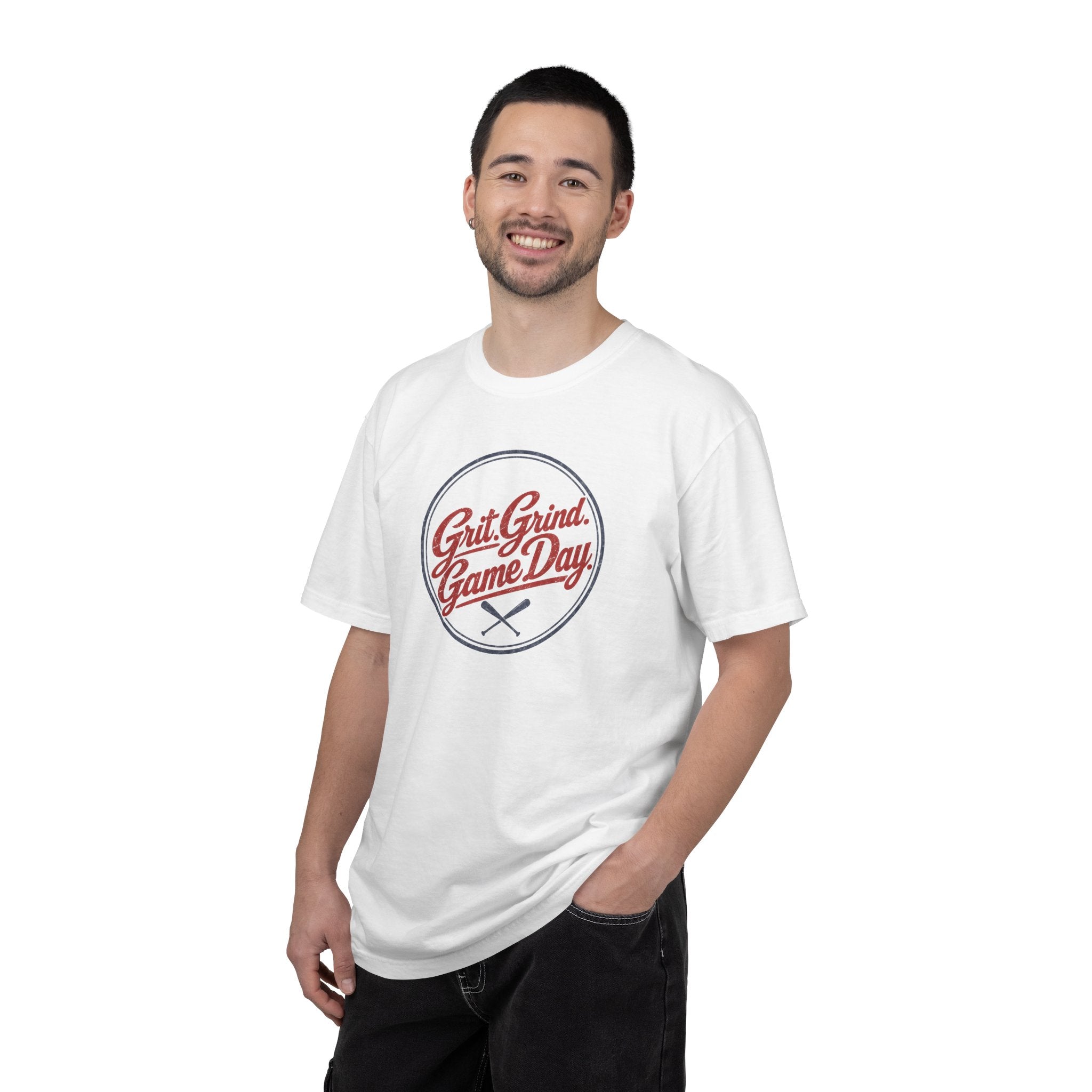 Adult Unisex  "Grit Grind Game Day" Comfort Colors Baseball Graphic Tee