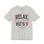 Relax... He's 9 Baseball Shirt