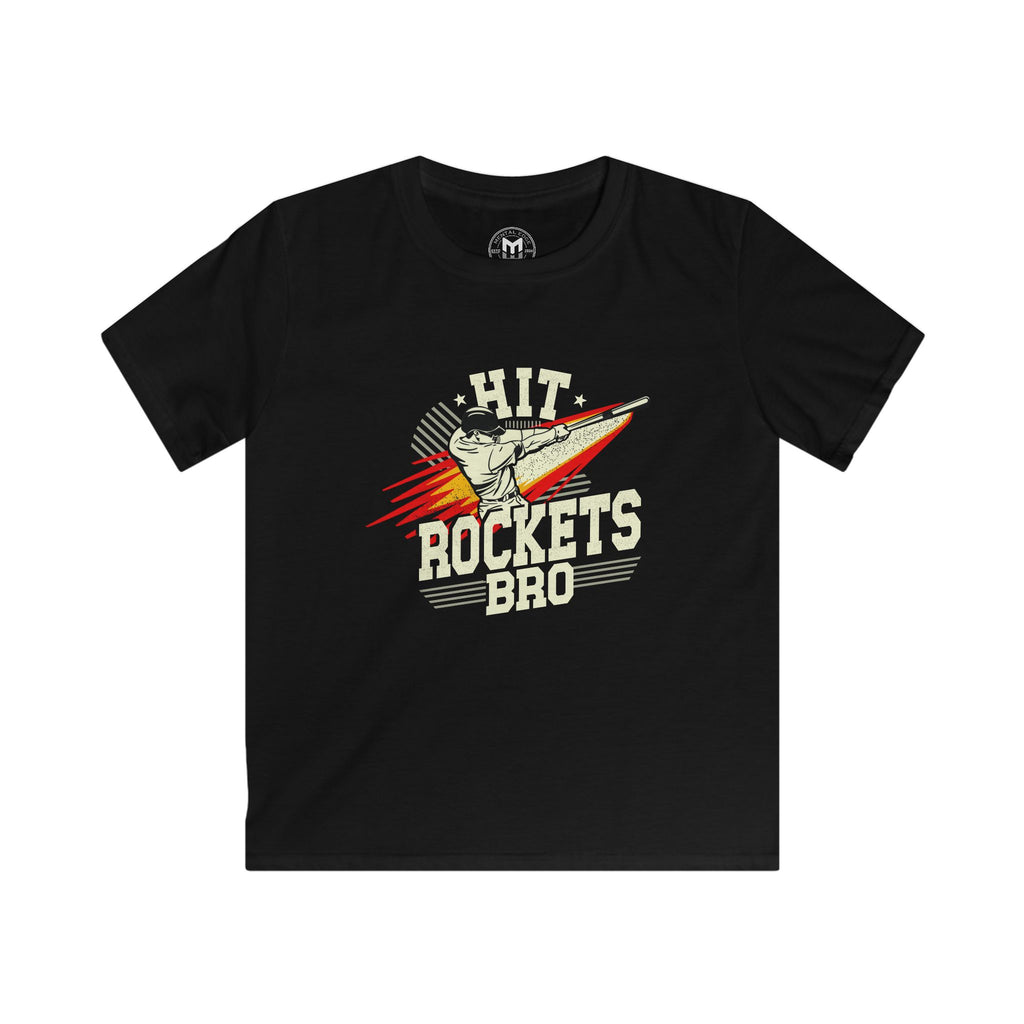 Youth "Hit Rockets Bro" Sports Tek Shirt