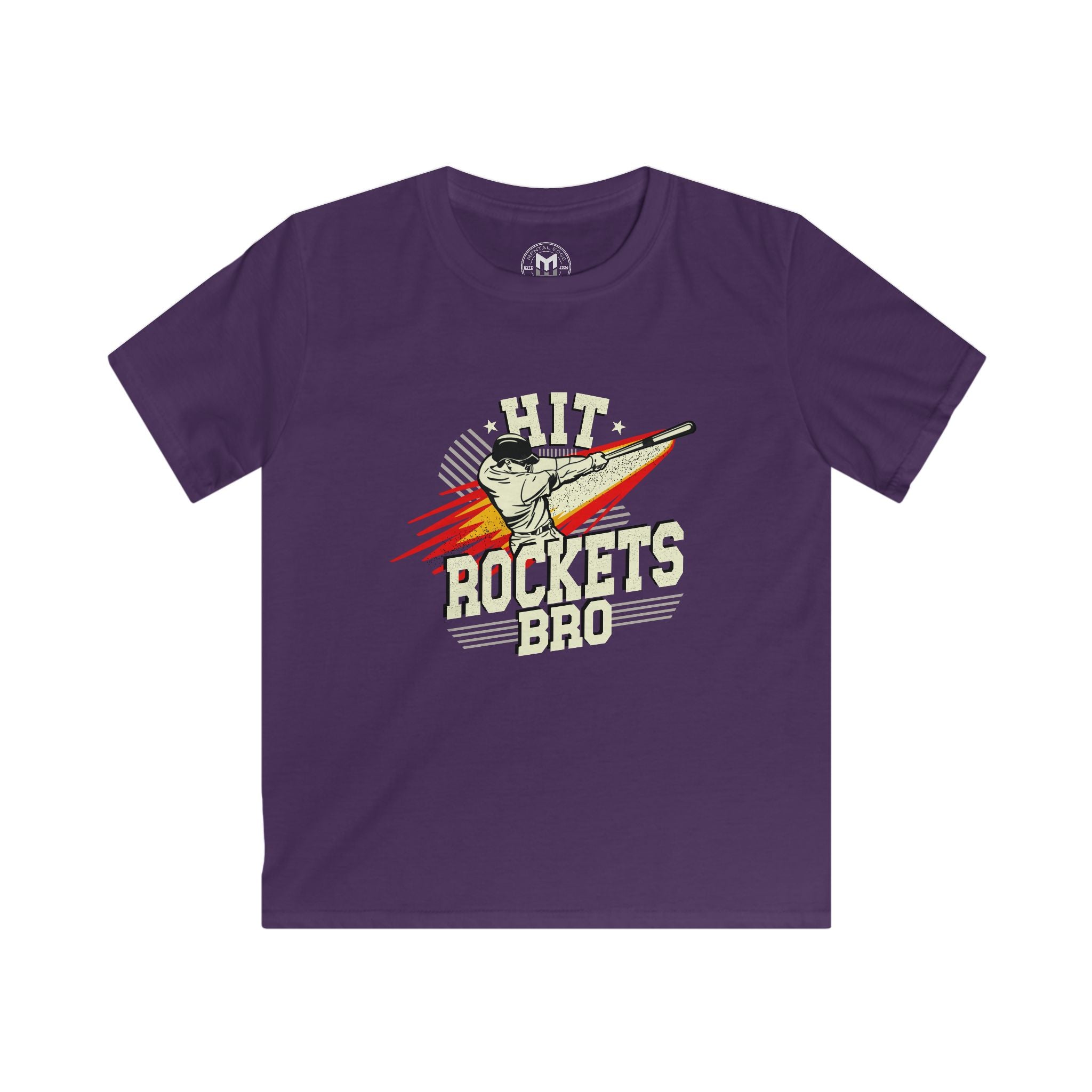 Youth "Hit Rockets Bro" Sports Tek Shirt