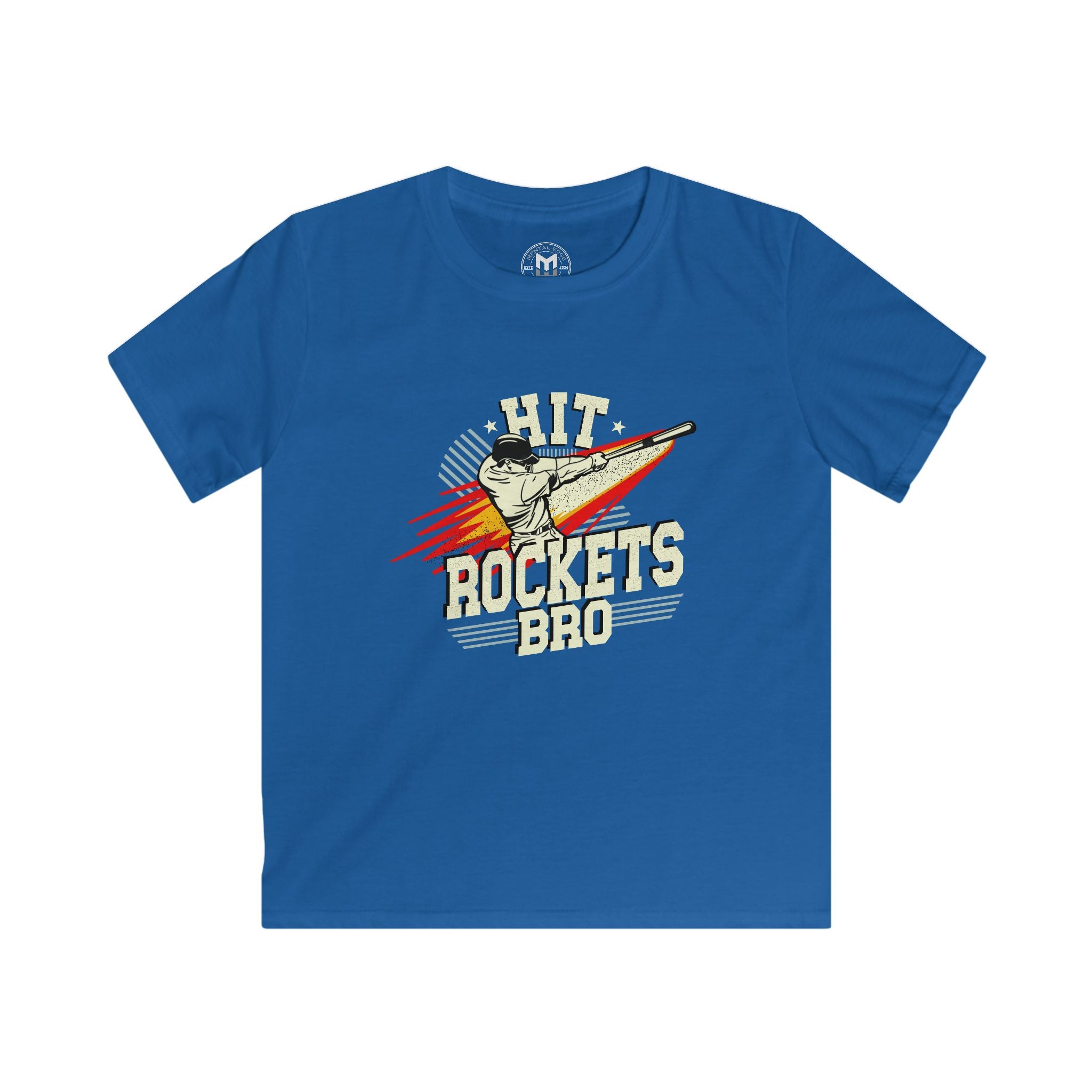 Youth "Hit Rockets Bro" Sports Tek Shirt