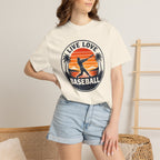 Live Love Baseball Unisex Garment-Dyed T-shirt
