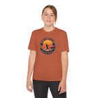 Live Love Baseball Youth Dri Fit Tee — Sunset Palm Baseball Player Shirt