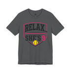 Relax… She’s 9 Softball Parents Tee