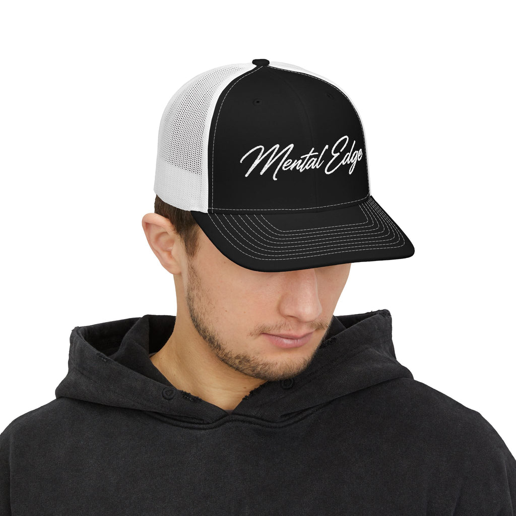 Mental Edge Trucker Cap — Script Logo Snapback Hat