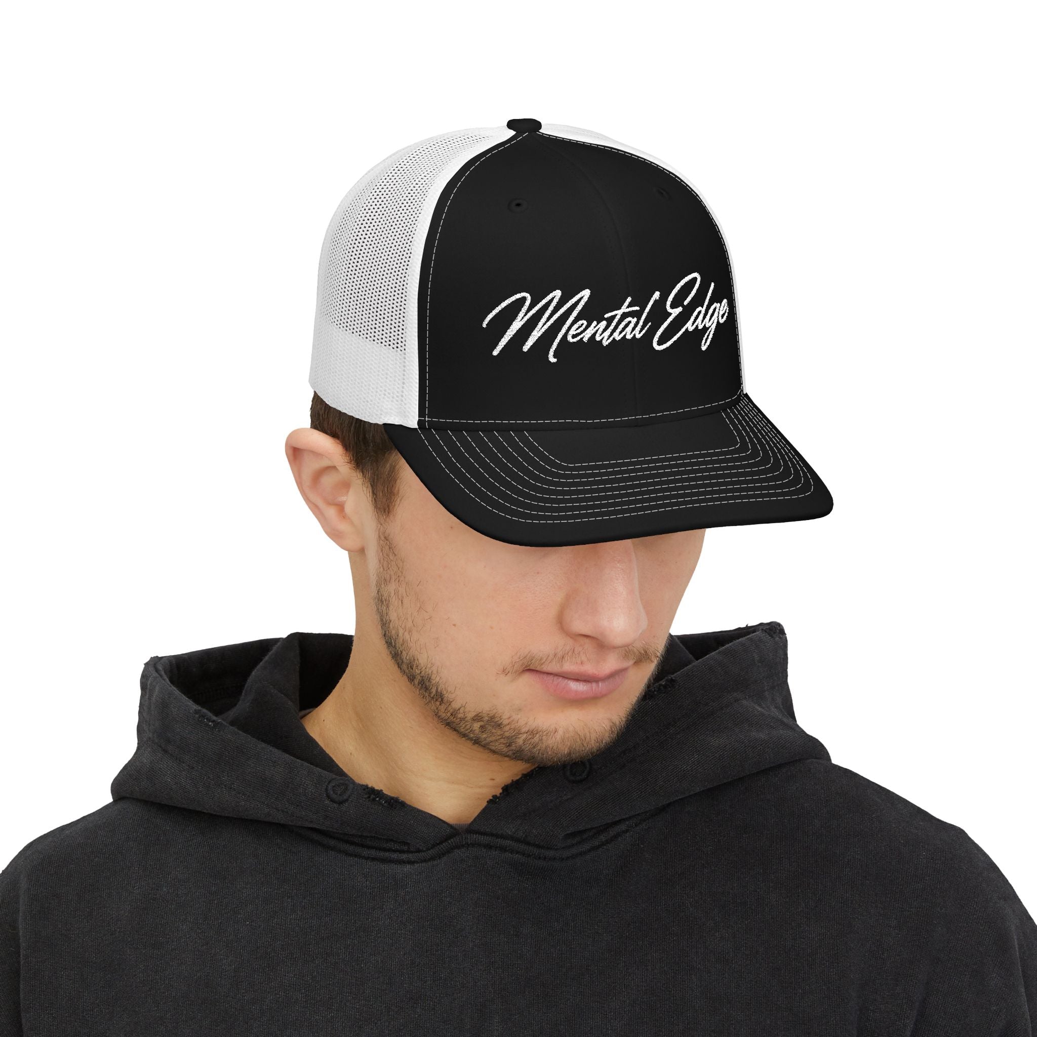 Mental Edge Trucker Cap — Script Logo Snapback Hat
