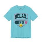 Relax… She’s 9 Softball Parents Tee