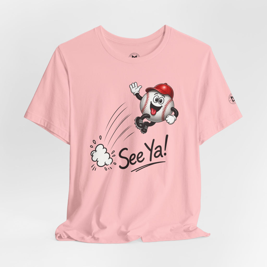 See Ya! Women's Baseball Cartoon Heater Tee
