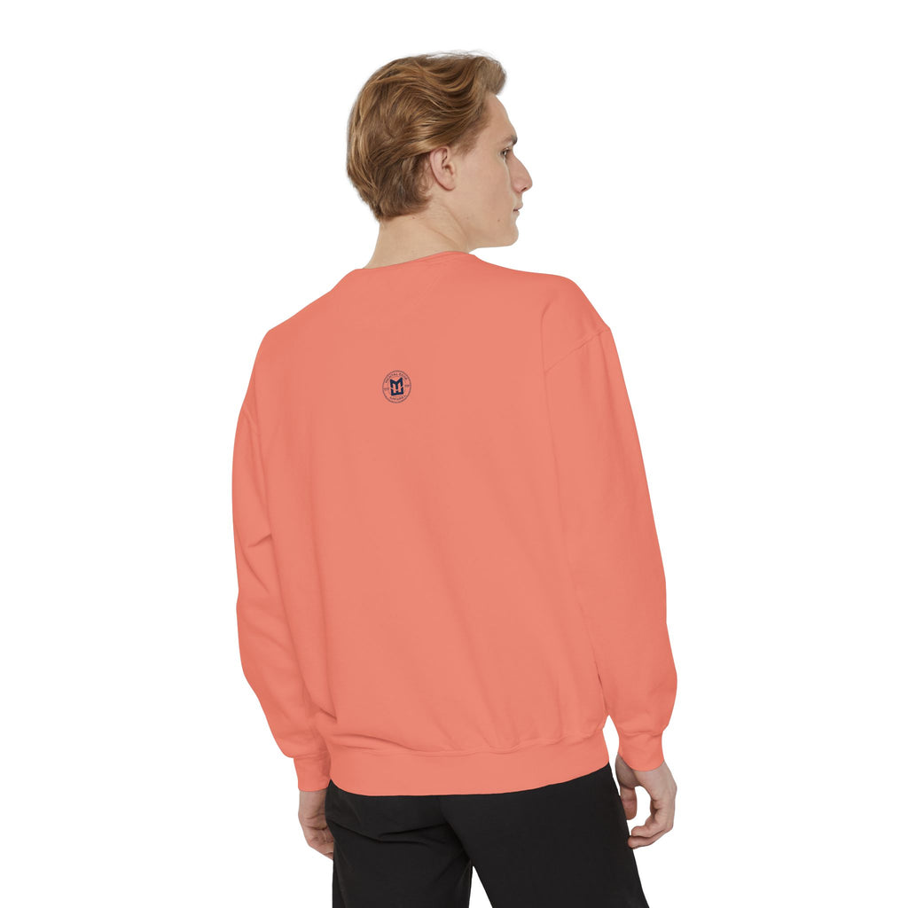 Baseball Unisex Sweatshirt - "Live Love Baseball" Vintage Sunset Crewneck