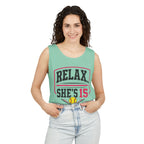 Relax... She's 15 Softball Parents Tank Top