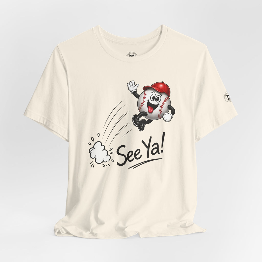 See Ya! Women's Baseball Cartoon Heater Tee