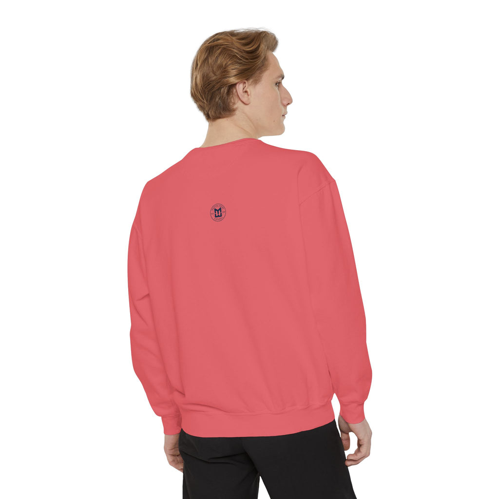 Baseball Unisex Sweatshirt - "Live Love Baseball" Vintage Sunset Crewneck