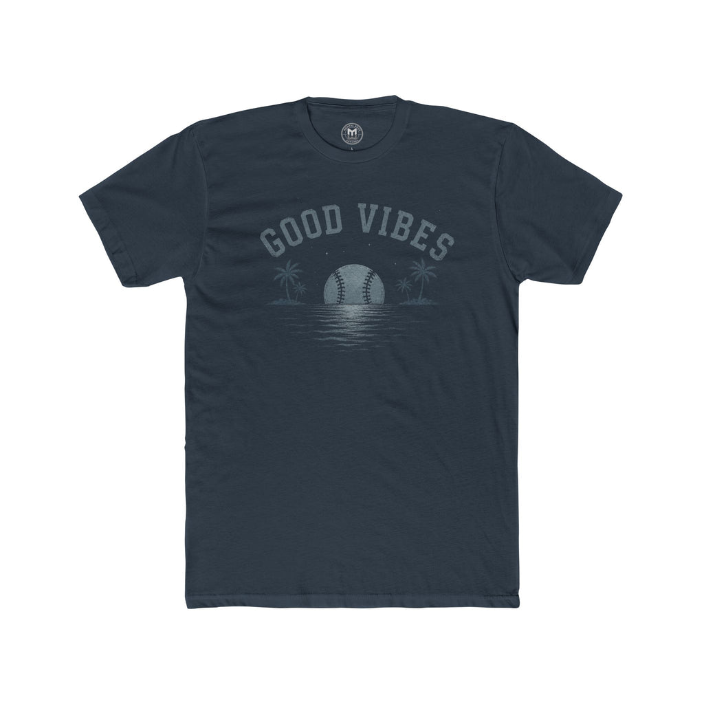 Good Vibes Baseball Sunset Tee - Adult Men