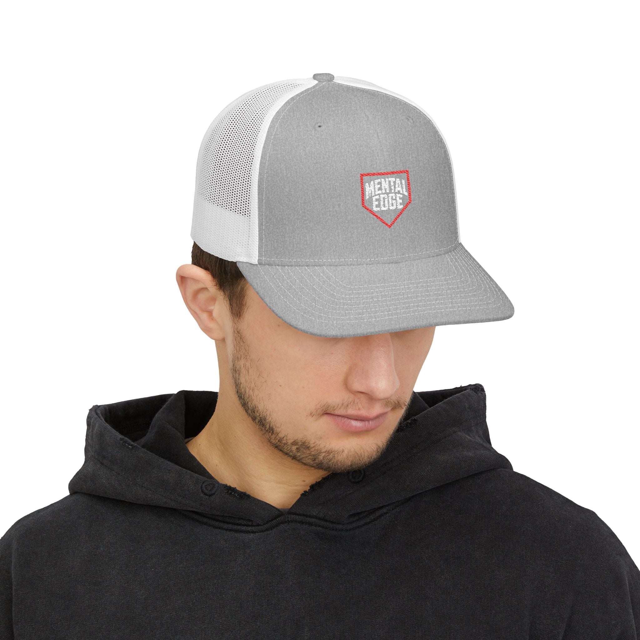 Mental Edge Trucker Cap — Retro Patch Snapback Hat