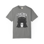 Coaches Throne Bucket Black Bat T-Shirt — Unisex Baseball/Softball Coach Gift