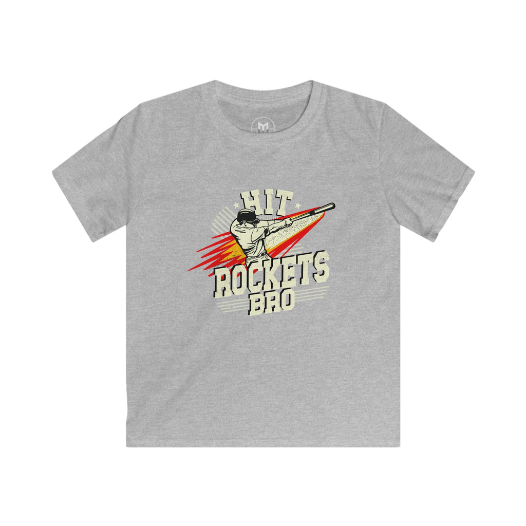 Youth "Hit Rockets Bro" Sports Tek Shirt