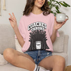 Coaches Throne Bucket Black Bat T-Shirt — Unisex Baseball/Softball Coach Gift