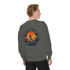 Baseball Sweatshirt — "Live Love Baseball" Vintage Sunset Crewneck Unisex