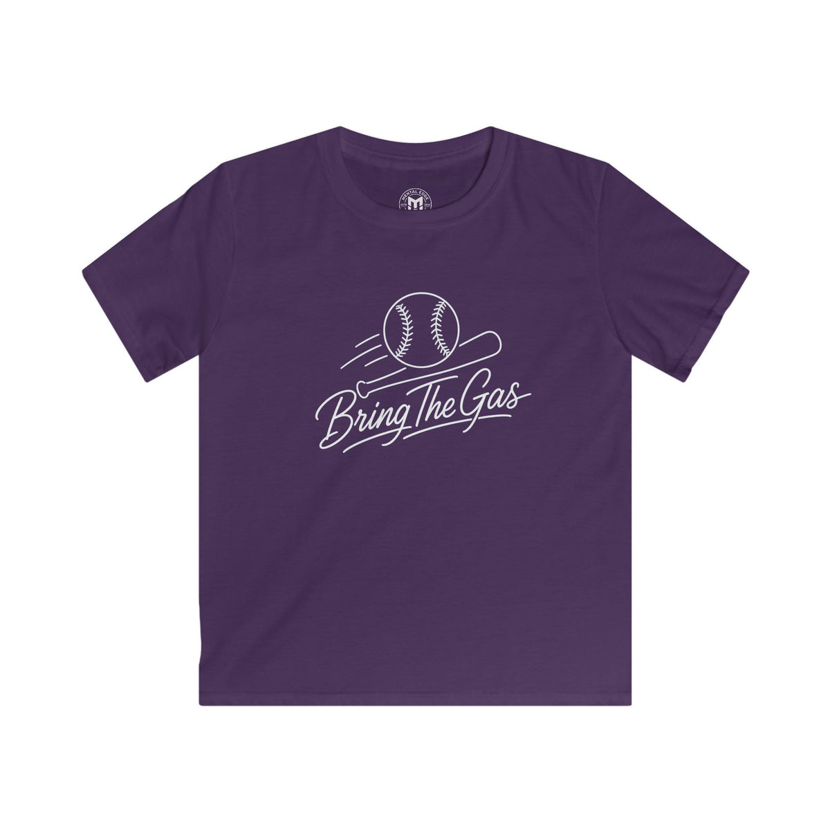Kids Baseball Tee — "Bring The Gas" Fastball T‑Shirt